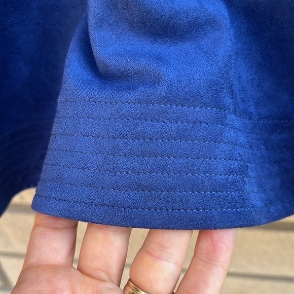 H by Halston Classic Faux Suede Peplum Skirt Sz L - Picture 7 of 12